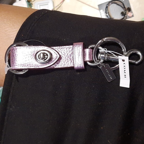 NWT AUTHENTIC GENUINE COACH SEXXXY PINK KEYFOB ๐ ๐ KEYCHAIN - Picture 1 of 4